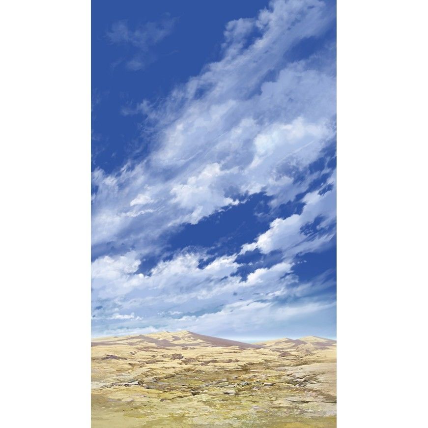 イラスト背景 合作 青空 縦pan用05 12 彩玉のpsd背景素材shop