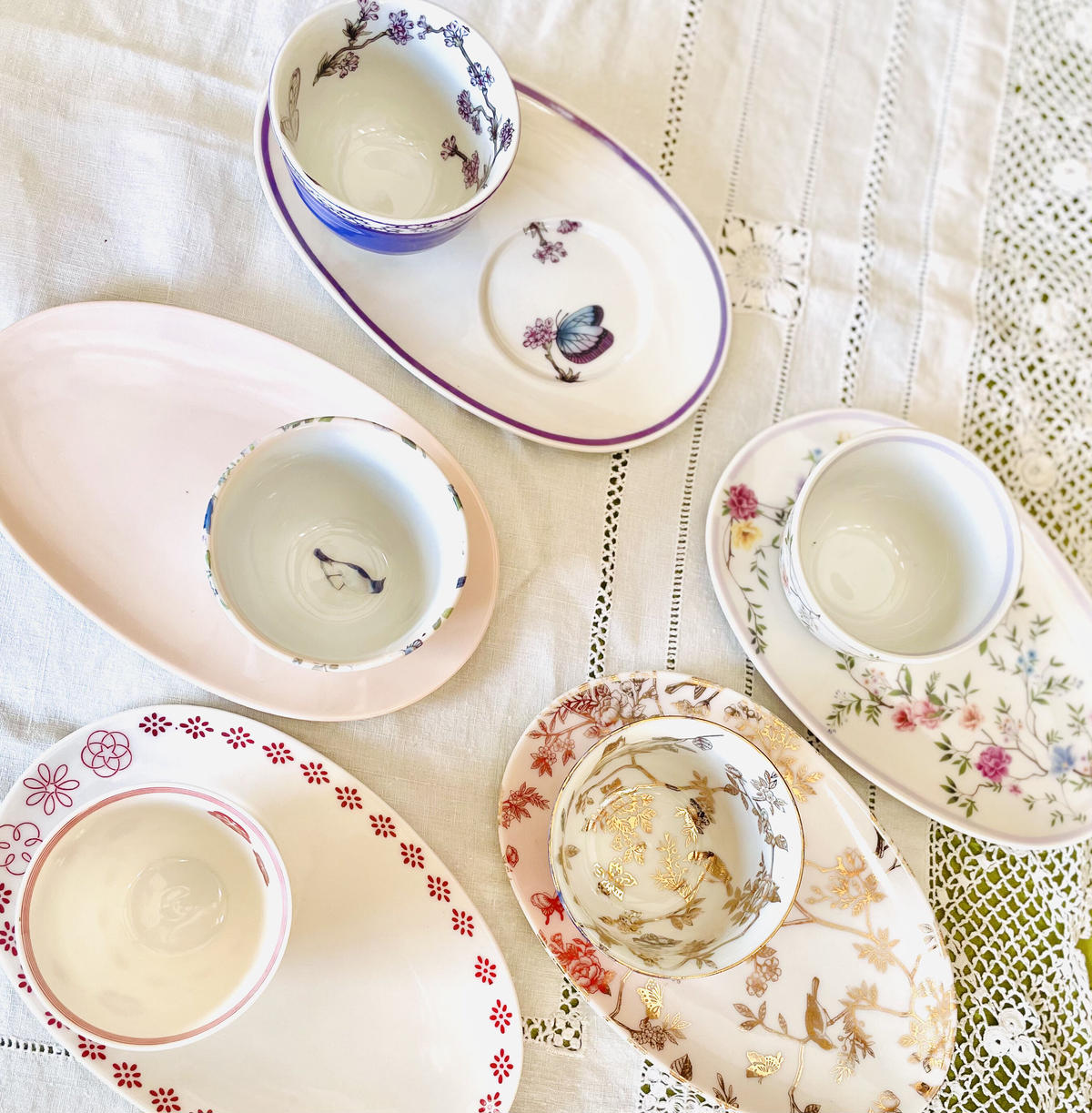 お菓子も置ける カップソーサーセット Salon Spicastore