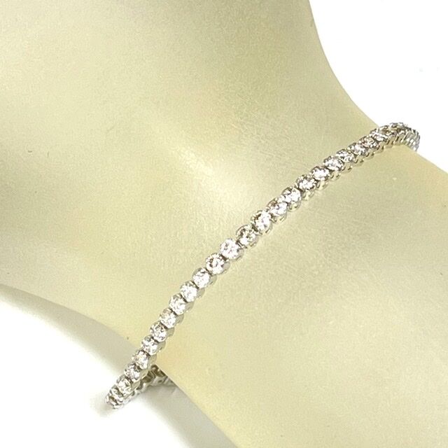 2.00ct 良質天然ダイヤモンド PT900テニスブレスレット | sanlemojewelry