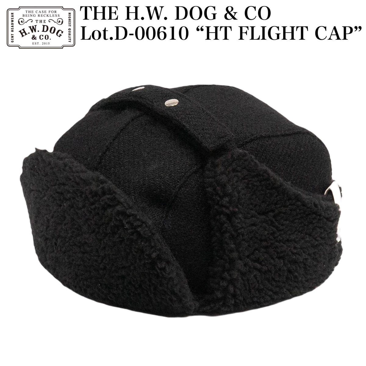 THE.H.W.DOG&CO ハリスツイードフライトキャップ THE H.W. DOG&CO. ドッグアンドコー フライトキャップ ミリタリー