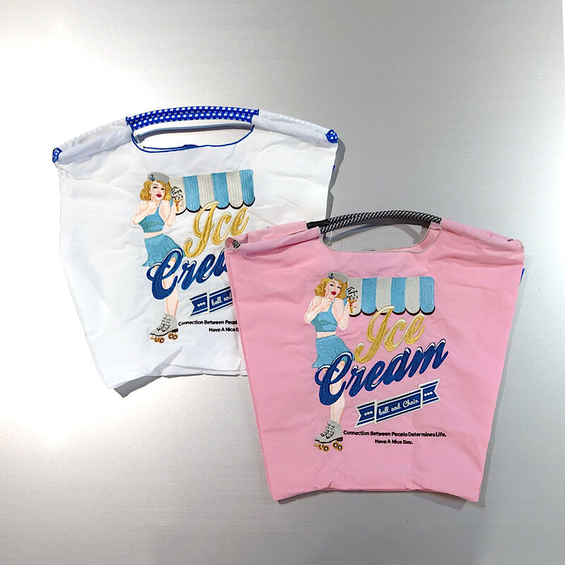 Ball&Chain -BLUE LABEL-】ショッピングバッグ /ICE CREAM/W...