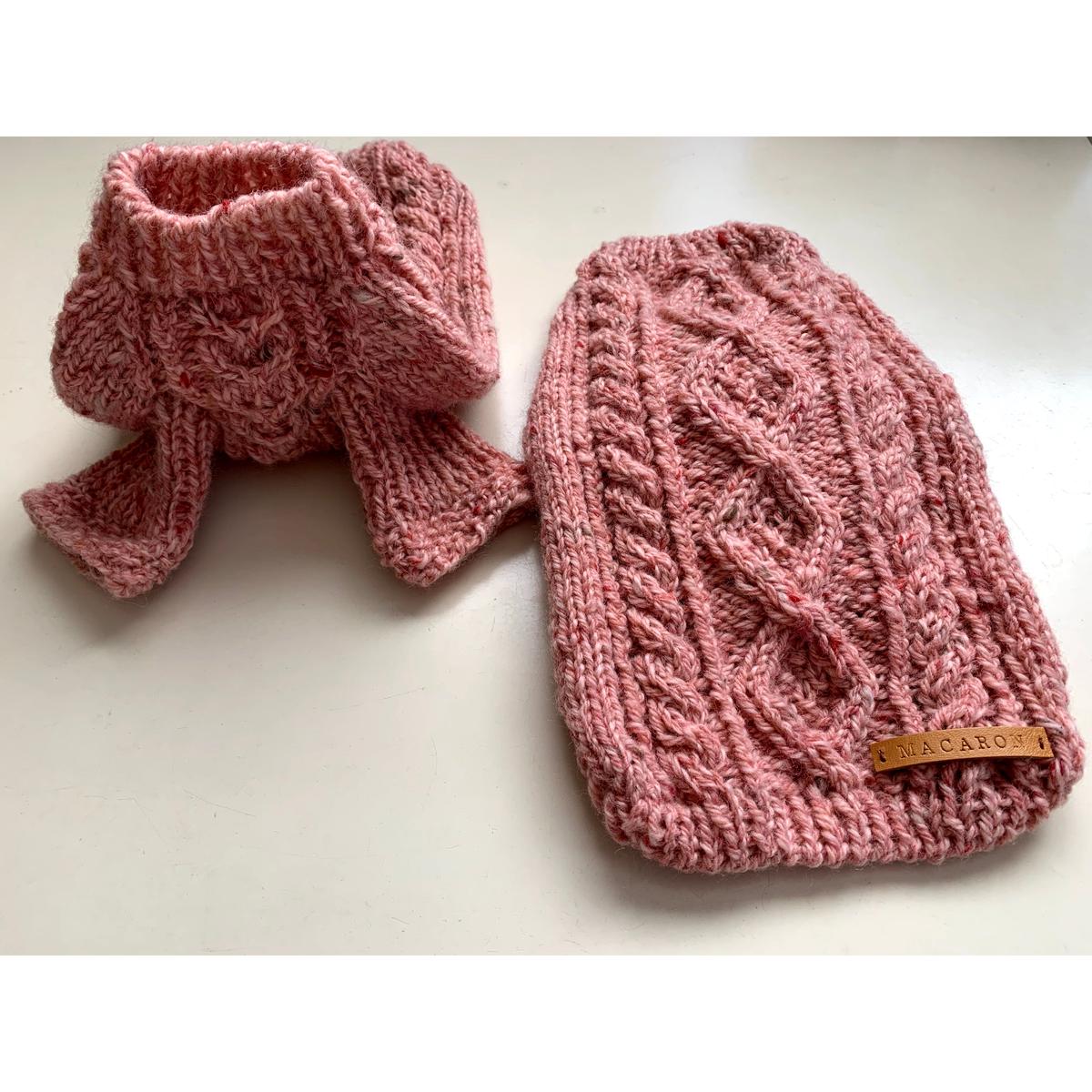 編み図 鹿の子ダイヤの袖付きアランニット Sapo Tricot Store