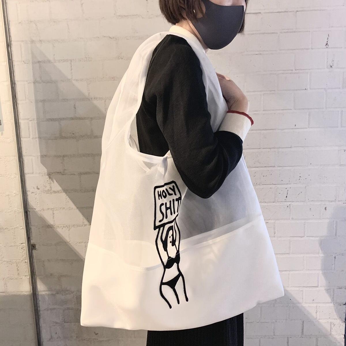 TACOMA FUJI RECORDS HOLY SHIT トートバッグ