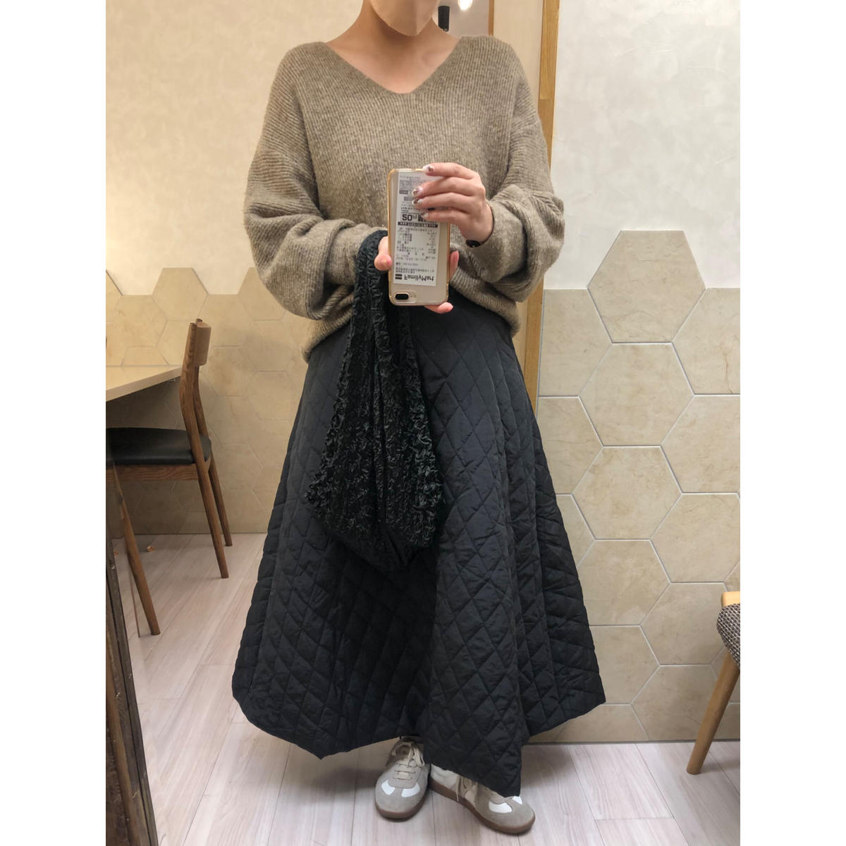 お値下げしました SIIILON シーロン キルティングスカート 