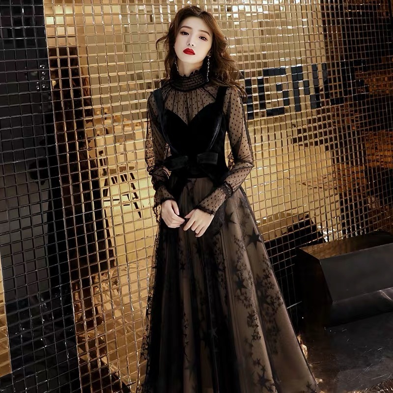 シースルードット 星柄 ワンピースドレス 商品番号o She Is