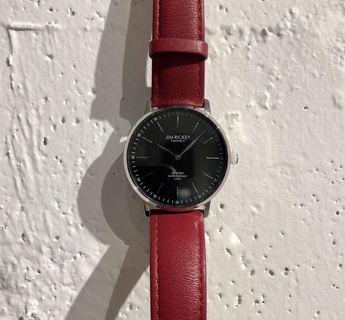 Jim Rickey リストウォッチ Black Silver Red Transi