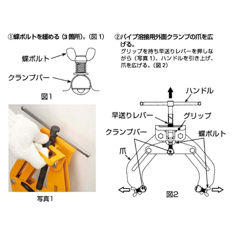 人気激安) パイプ溶接用外面クランプブリッジ WOC6 スーパーツール