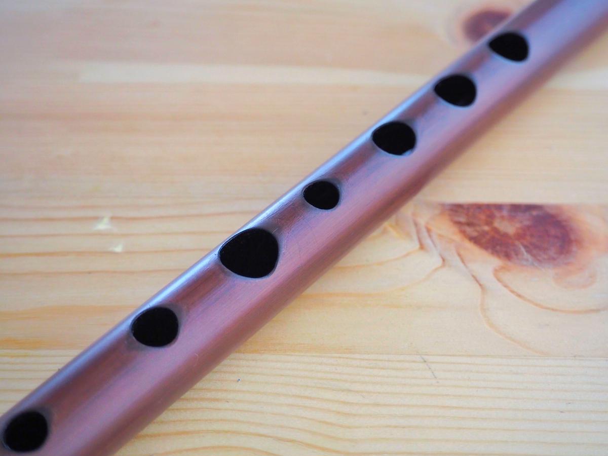 篠笛、蘭情、5本調子7穴 篠笛 唄用(ドレミ) 蘭情/蘭照 天地籐巻 三本調子 | 尺八・篠笛