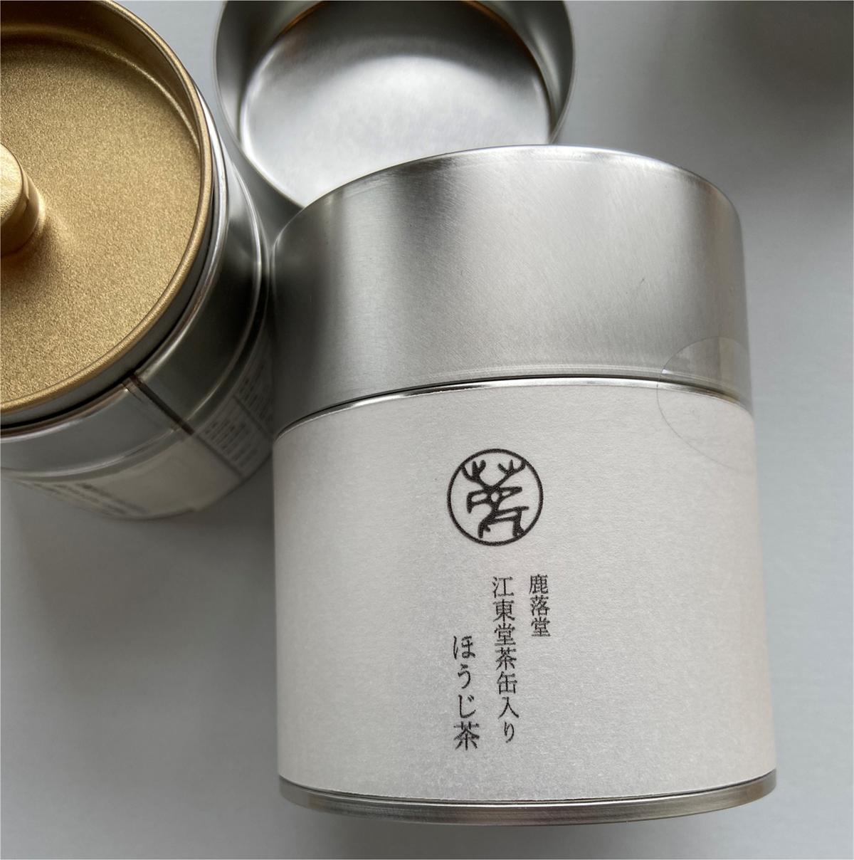 鹿落堂 江東堂茶缶入り宇治ほうじ茶 鹿落堂 Shishiochido 鹿落堂 江東堂茶缶入り宇治ほうじ茶 鹿落堂 Shishiochido