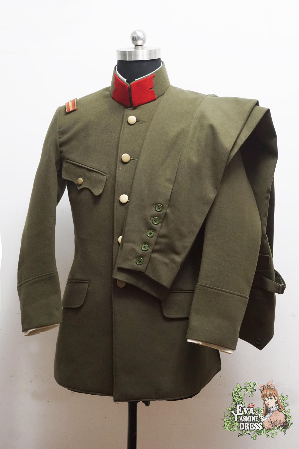 旧日本軍 日本陸軍 将校准士官夏衣 旧日本軍 日本陸軍 将校准士官夏衣（旧日本軍 日本陸軍 将校准