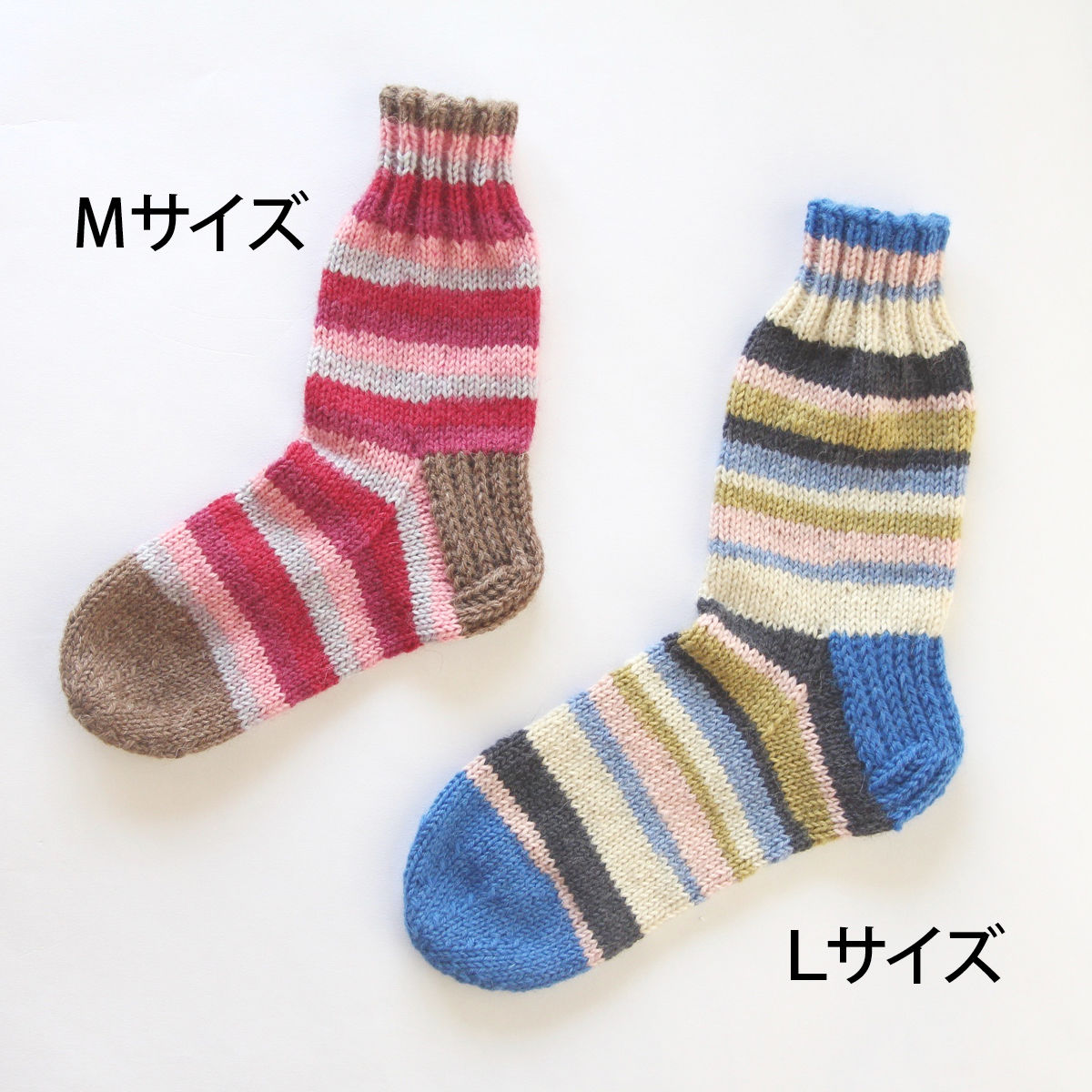 印刷版レシピ フィンランドの糸で編むマルチカラーソックス しずく堂 Store