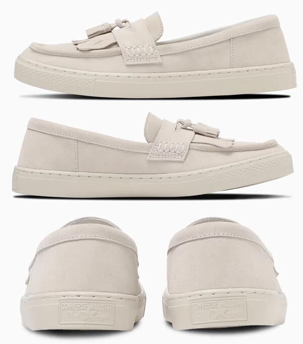 コンバース オールスター クップ ローファースエード サンドホワイト