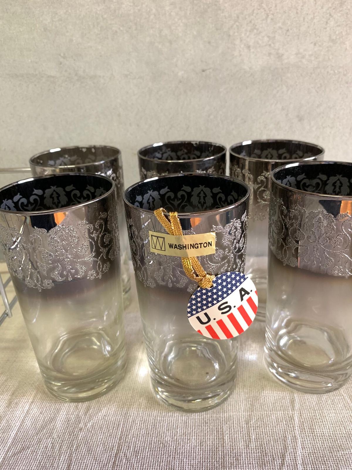 USA ヴィンテージ未使用*WITS INTERNATIONALグラス 5客 USA ヴィンテージ未使用*WITS INTERNATIONALグラス 5客
