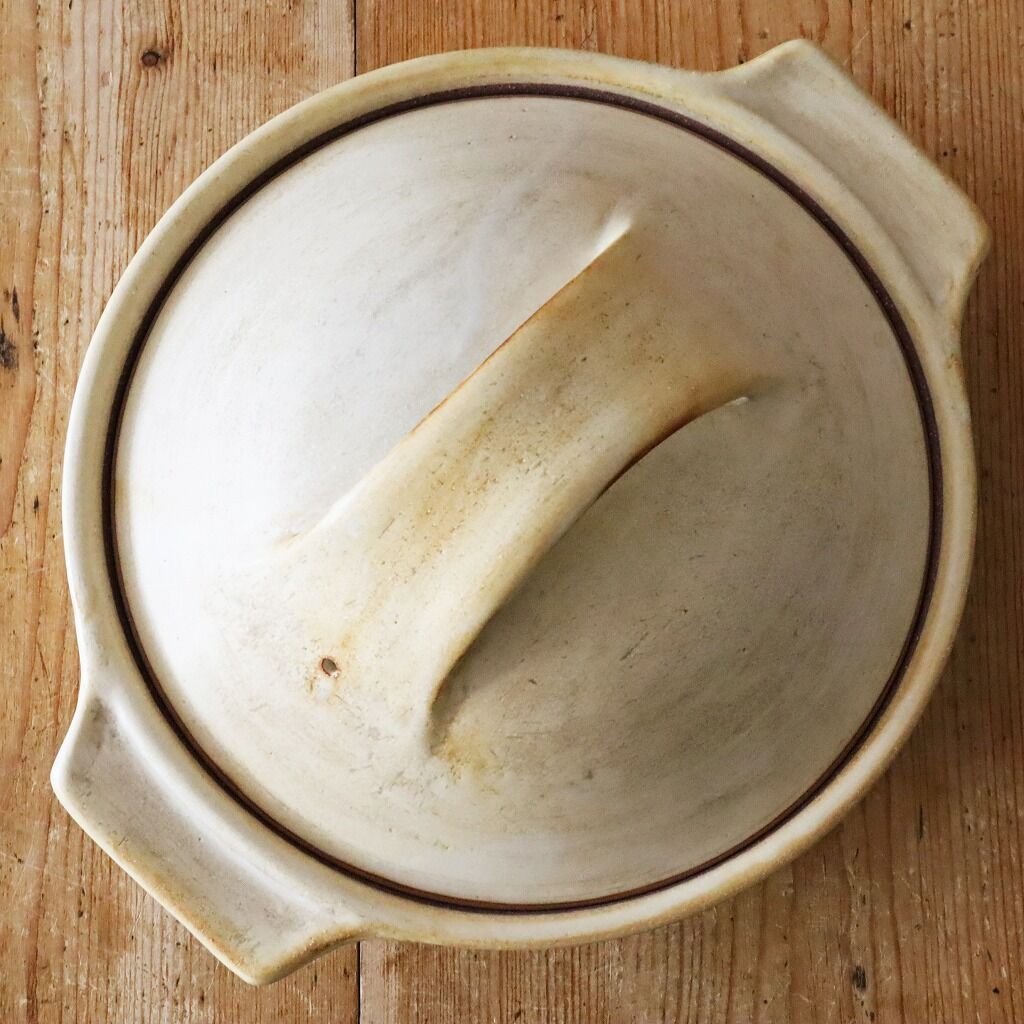 鈴木史子 ぽってりとした土鍋 / 作家もの 陶芸 ナチュラル