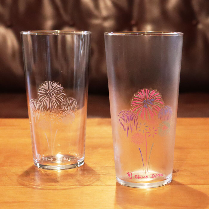 冷感花火 タンブラー ペアセット 箱入 丸モ高木陶器 Ce 021 海琳堂オンライ
