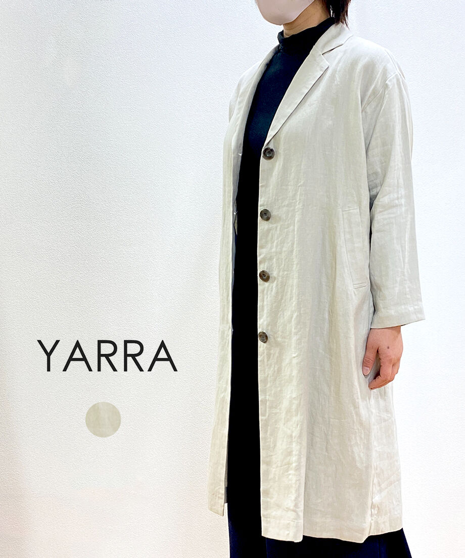 Yarra リネンテーラーカラーコート Mon Favori モンファヴォリ Yarra リネンテーラーカラーコート Mon Favori モンファヴォリ