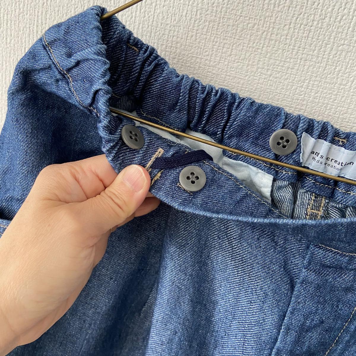 Hands of creation 11オンスリネンデニム ゆる太ワークパンツ | itono...