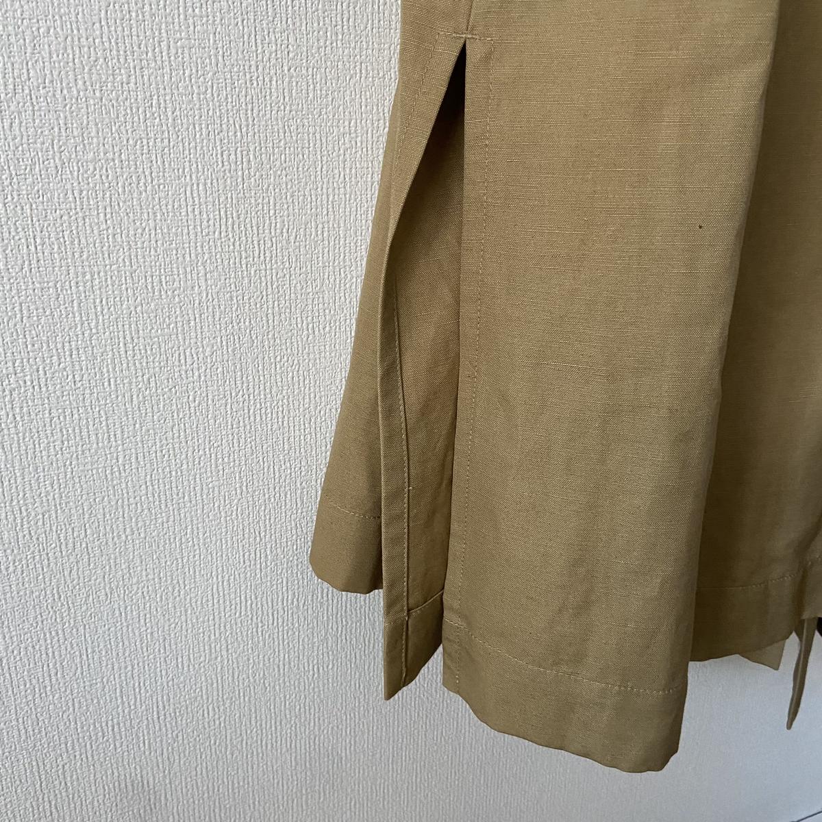 【yuni】Finx コットンリネンオックス　no collar コート yuni Finx コットンリネンオックス no collar コート