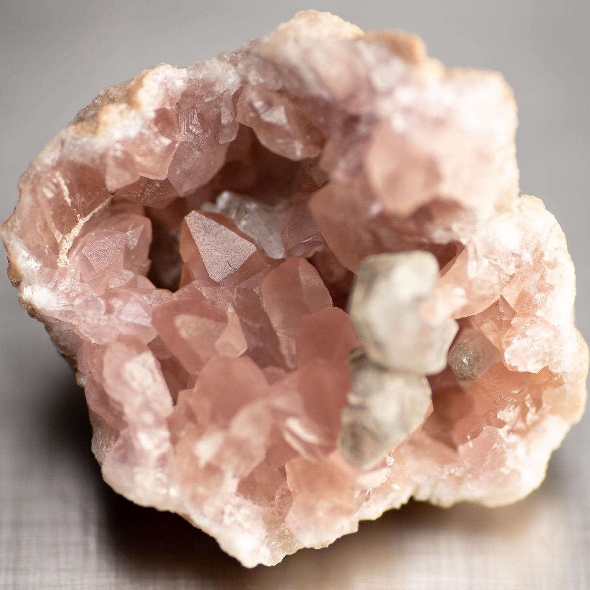 ラッピング不可】 ピンクアメジスト 月 妖精 ファアリー ジオード