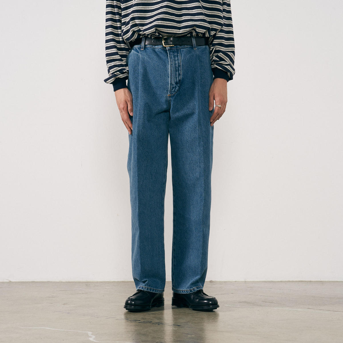 Cristaseya（クリスタセヤ） / BLEACHED DENIM PLEATED TRO...