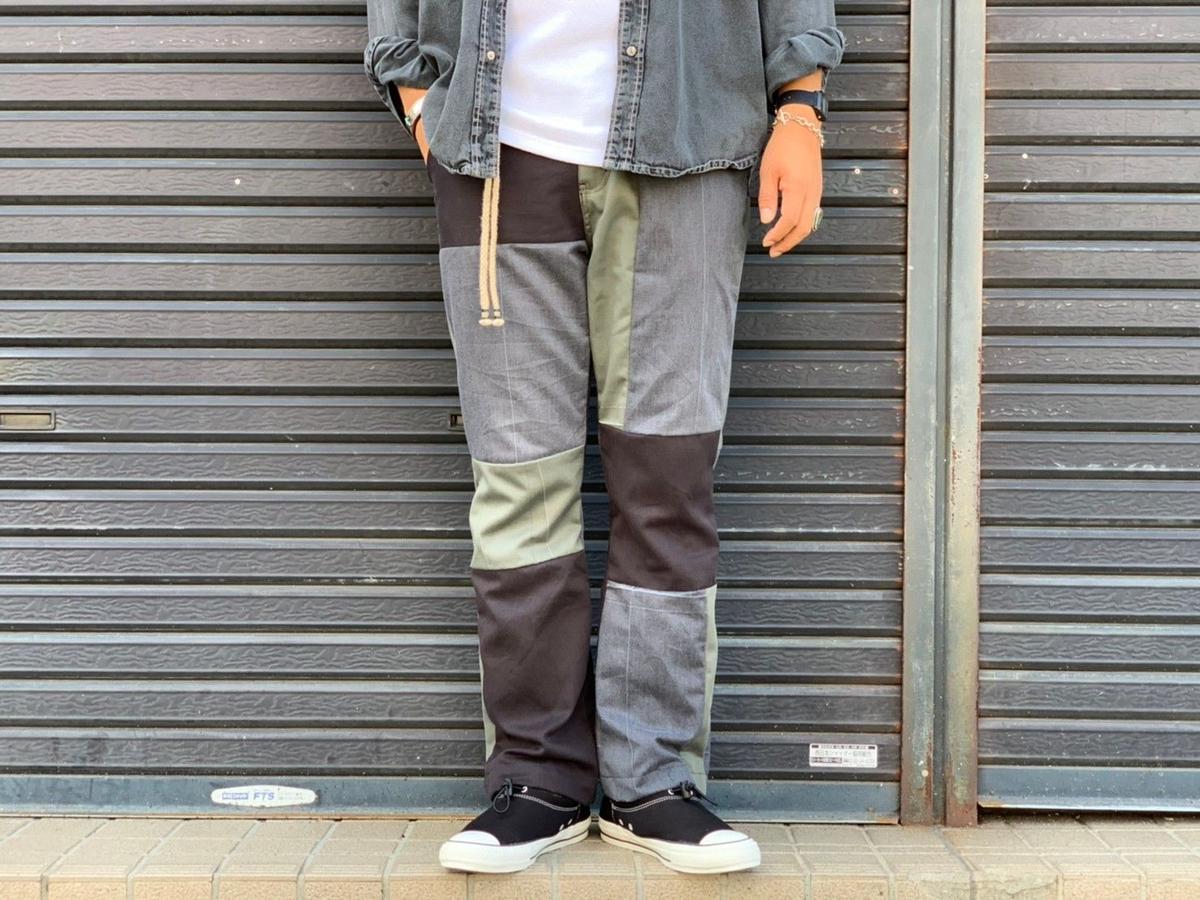 ポンパドー ビター nasngwam 再構築 パンツ scab blackmeans