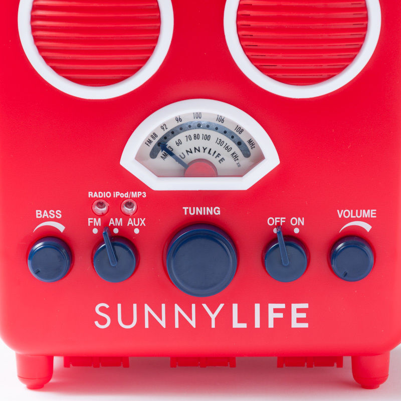 国内入手困難SUNNYLIFE（サニーライフ）ビーチステレオスピーカー／レッド SUNNYLIFE（サニーライフ）BEACH SOUNDS/ビーチステレオ