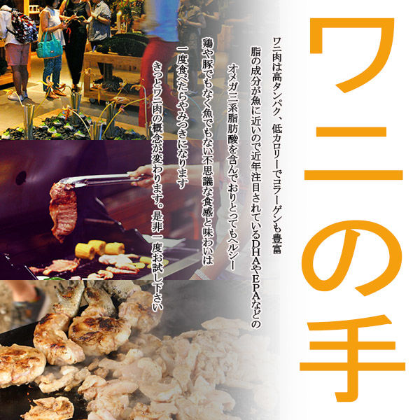 ワニの手 タイ産 大きさお任せ 約1kg 暁 Grill Base ワニの手 タイ産 大きさお任せ 約1kg 暁 Grill Base