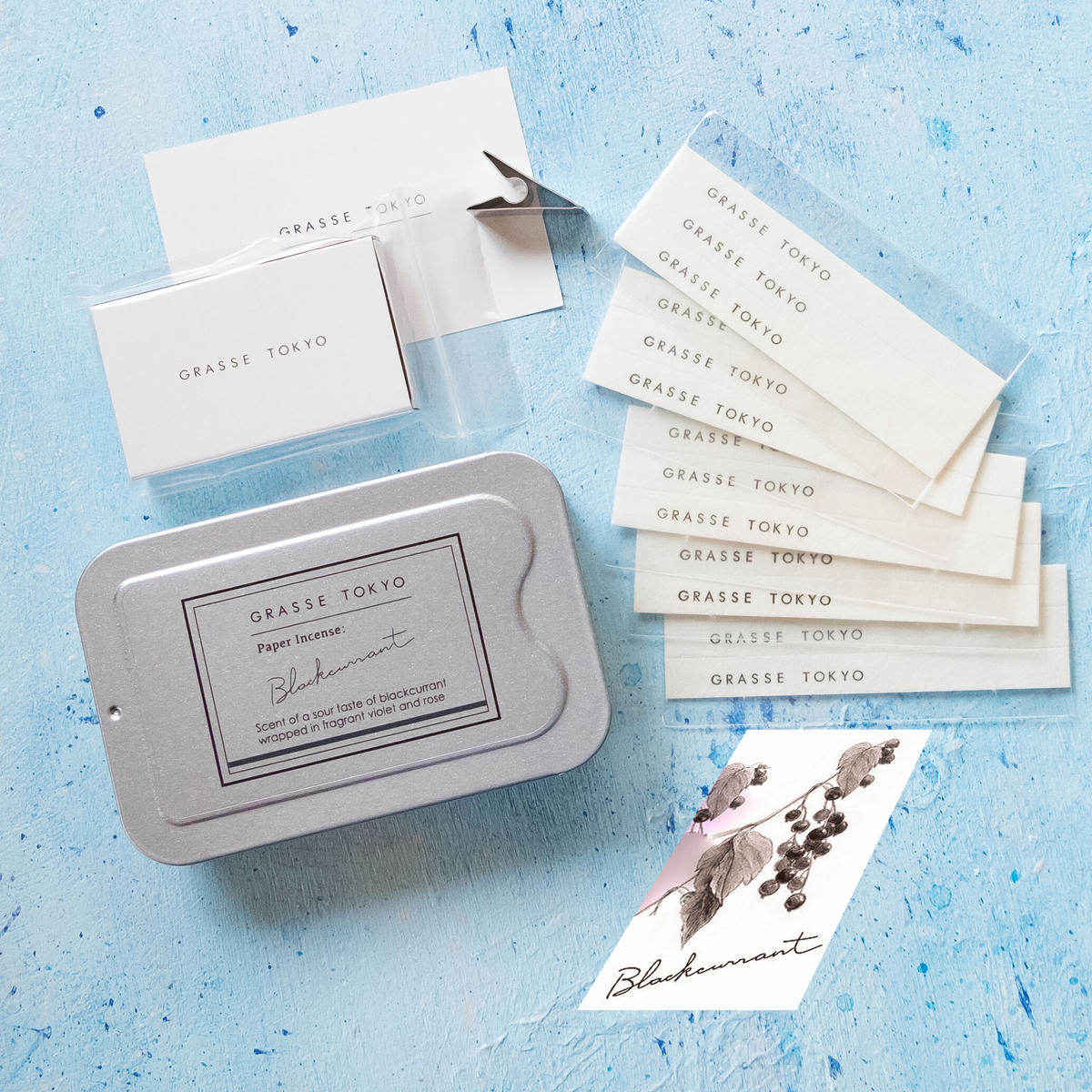 ペーパーインセンス by GRASSE TOKYO（紙のお香/ブラックカラントの香り/スライド...