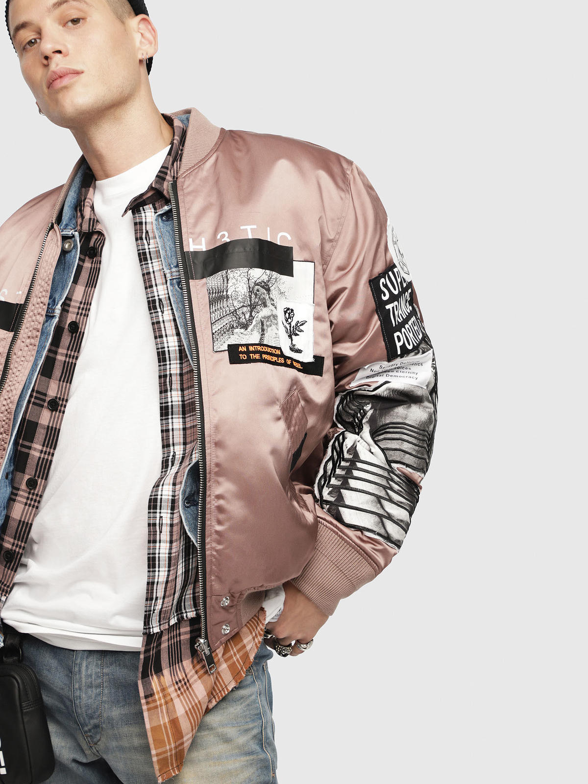 未使用】DIESEL/ディーゼル J-TAMIE JACKET リバーシブル ワッペン加工