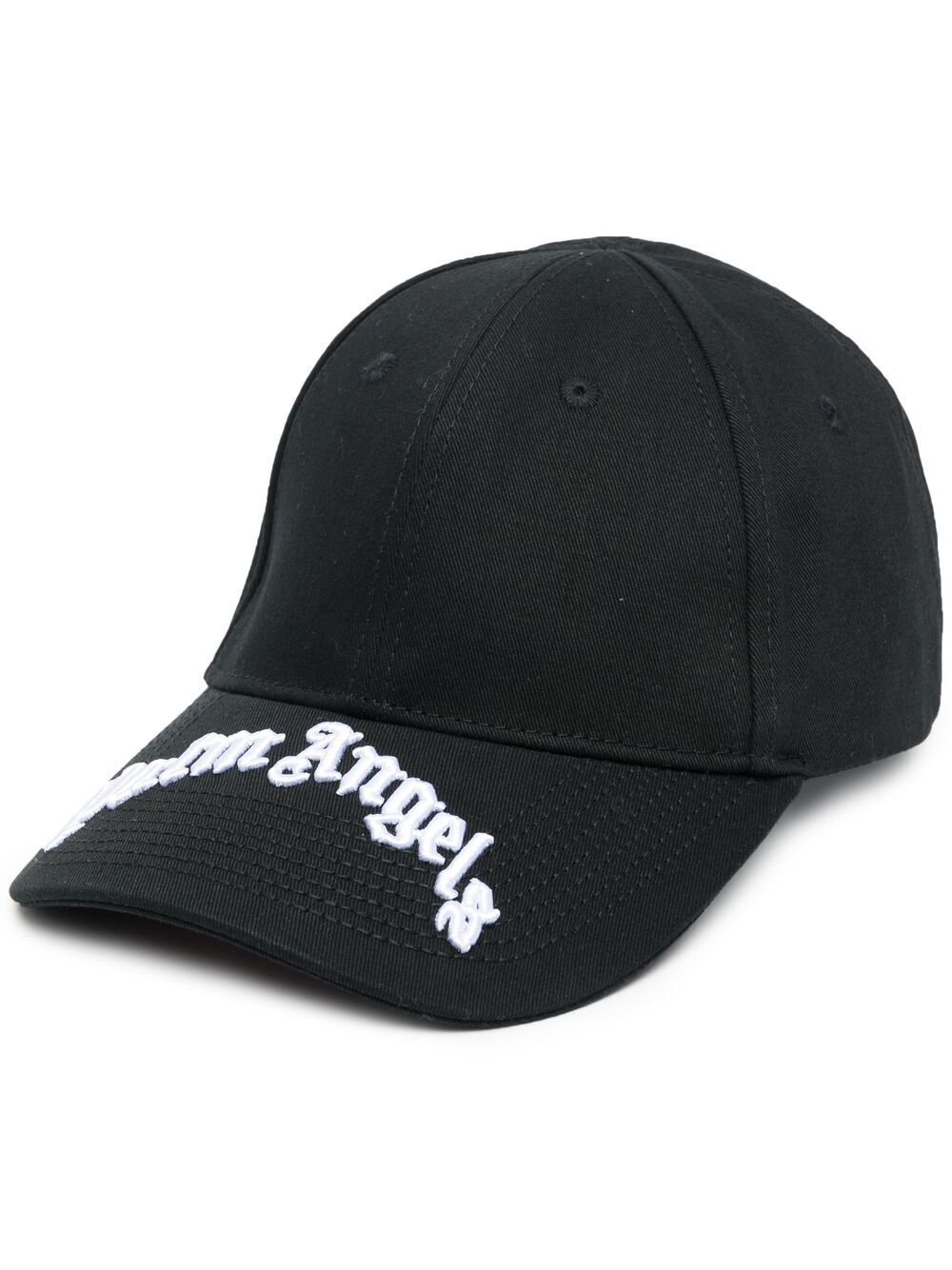 【PALM ANGELS】パームエンジェルス / CURVED LOGO CAP MILITARY WHITE BLK/黒
