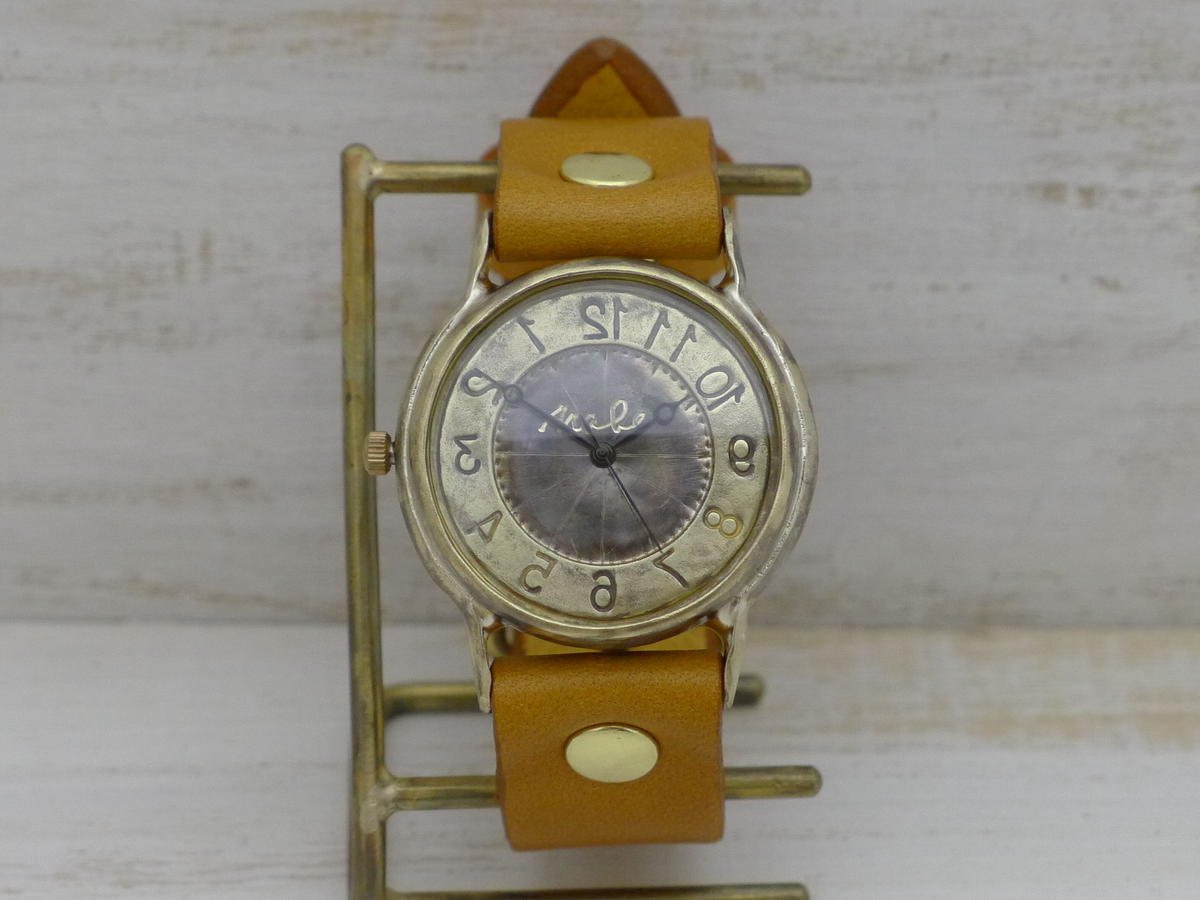 J S B Rev 逆回転 Jum38rev アンティーク調 ハンドメイド腕時計 オリジナ