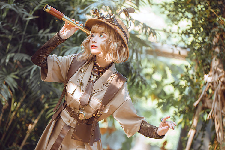 熠 ユー さんの冒険用ベスト 金属 合皮製品 蒸気傑克 スチームジャッキー