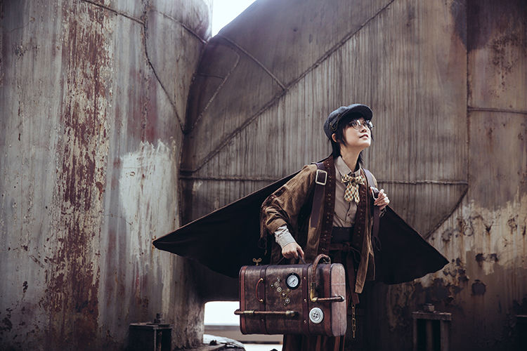 記録者の熠 ユー さん スチームパンク風トランク ケース ボックス ハンドメイド 木製