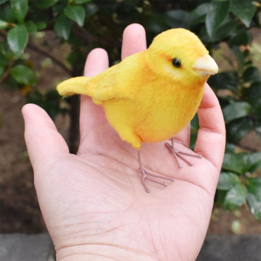 Hansa ハンサ カナリア 7643 リアル ぬいぐるみ Yokanootomo Hansa ハンサ カナリア 7643 リアル ぬいぐるみ Yokanootomo