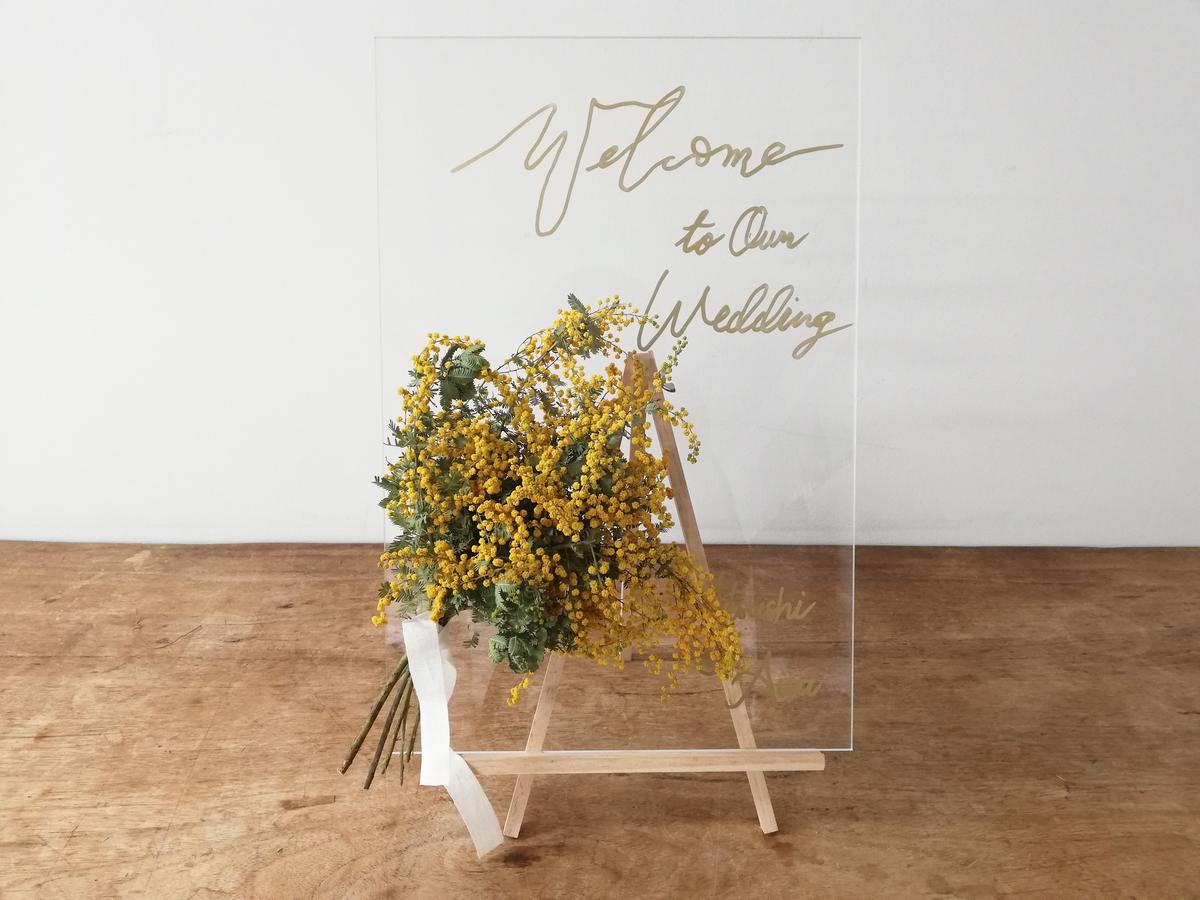 Wedding ウェルカムボード アクリルテイスト Glanet Collection