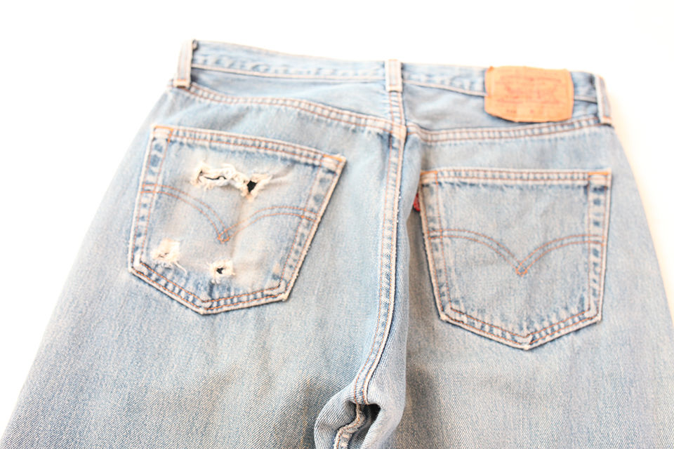 Levis 501 Remake Denim Pants MADE IN USA Strato