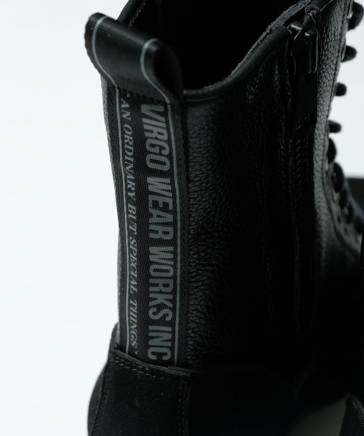 かわいい! virgo 8HOLE ブーツ 黒 BOOTS MILITARIA - ブーツ