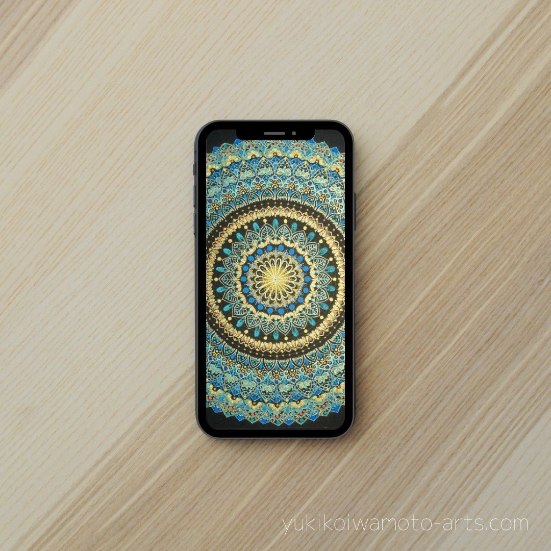 壁紙 曼荼羅アート 恩寵 スマホ待ち受け Wallpaper Mandala Art G