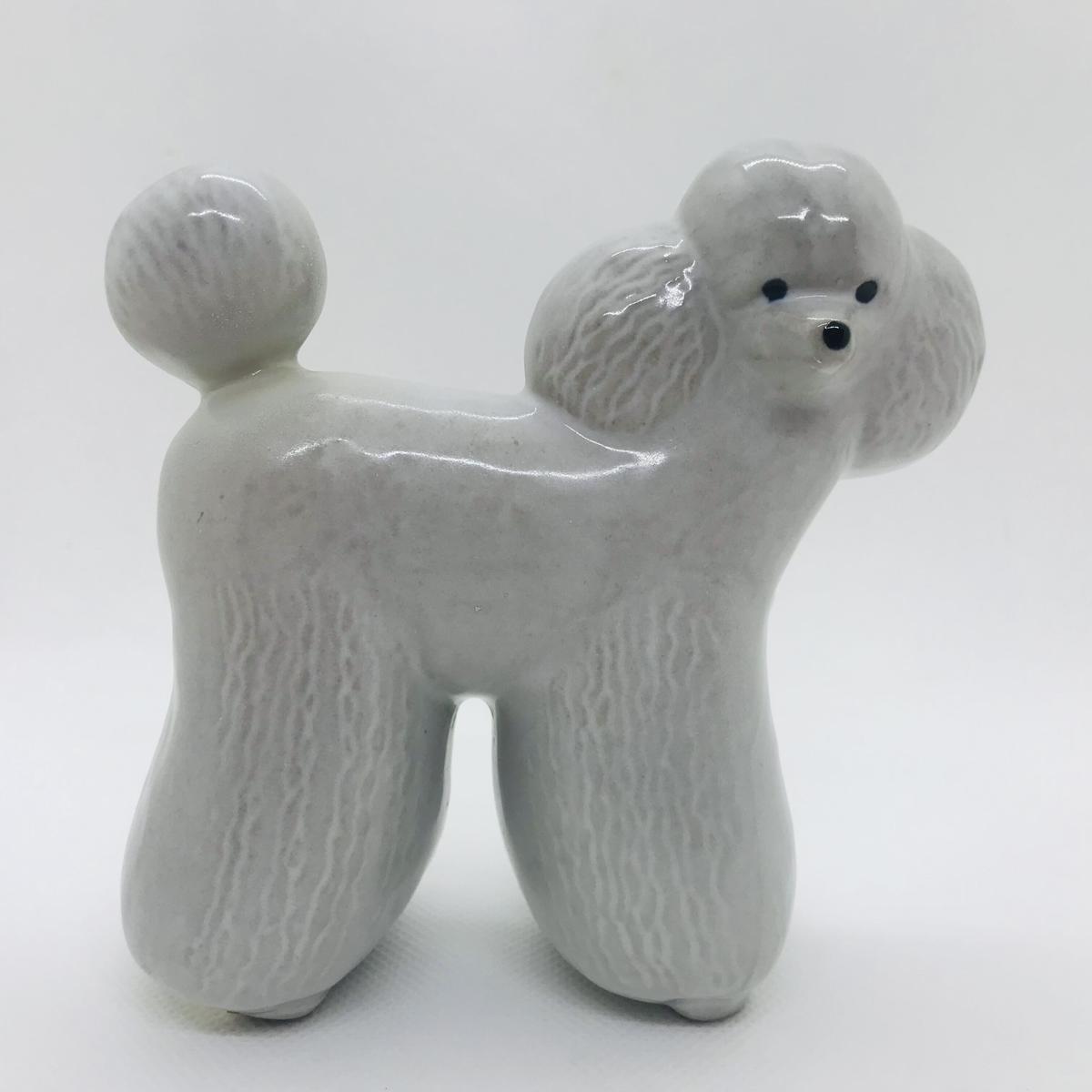 新品◇ リサラーソン プードル 白 ライト 犬 Lisa Larson 北欧