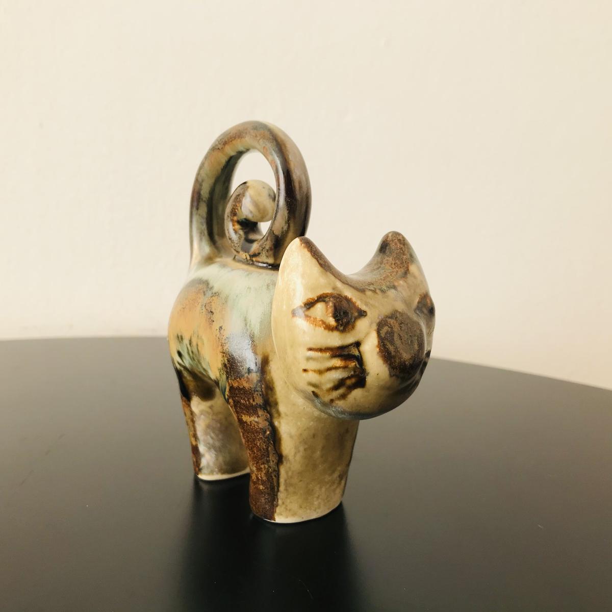 北欧soholm 猫のオブジェ Soholm》三日月しっぽのネコ【Joseph Simon】 | sugallery