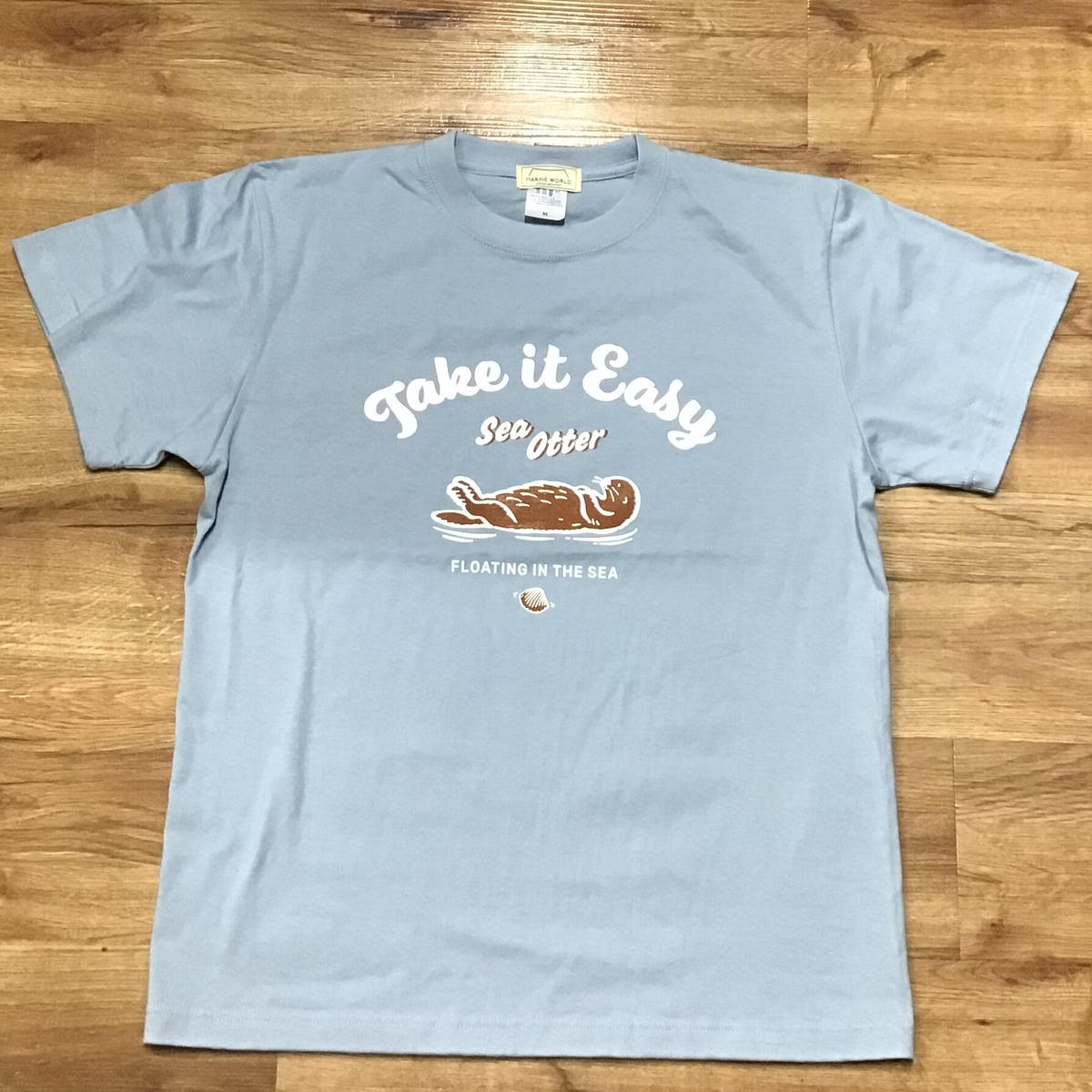 Tシャツ ラッコ Take It Easy アシッドブルー すいそう