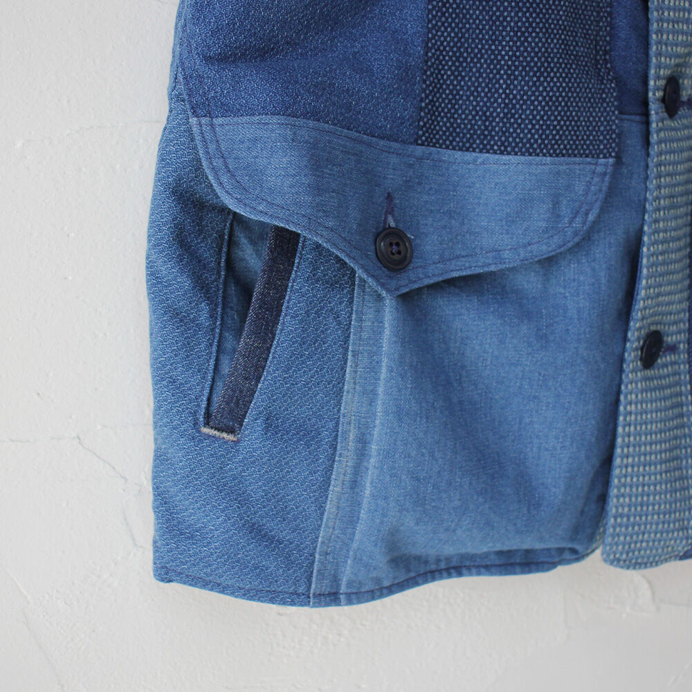 FUNSET OF ART ファンセットオブアート IDGパッチワークMATAGIベスト