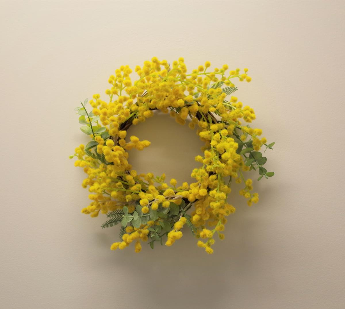 春を告げる幸せのミモザのリースtype A Florist Irie