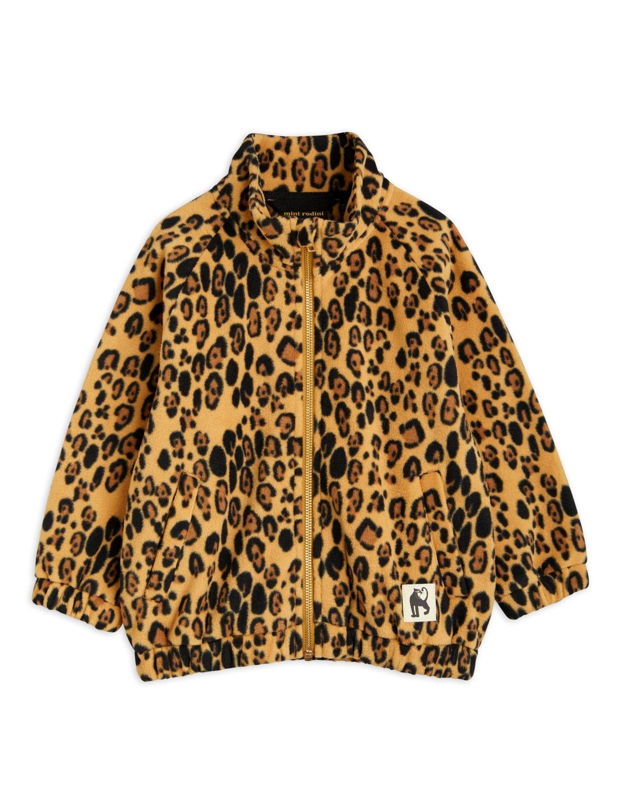 Mini Rodini (92-110)- Leopard fleece jacket | S
