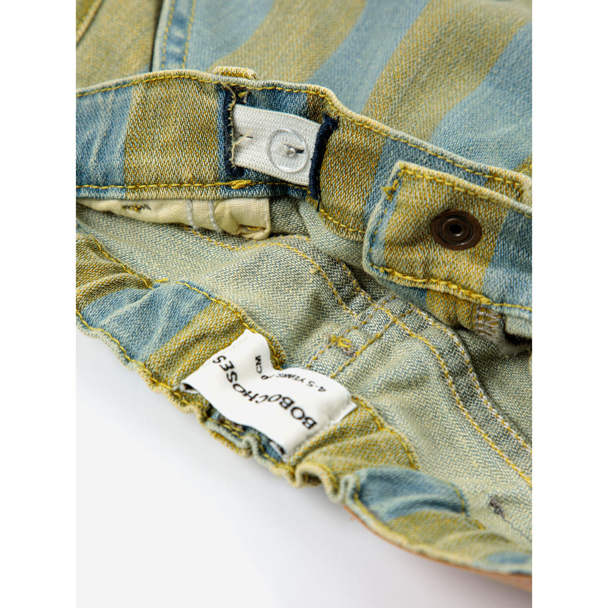 残り1点（4-5Y）BOBO CHOSES - Vertical Stripes denim