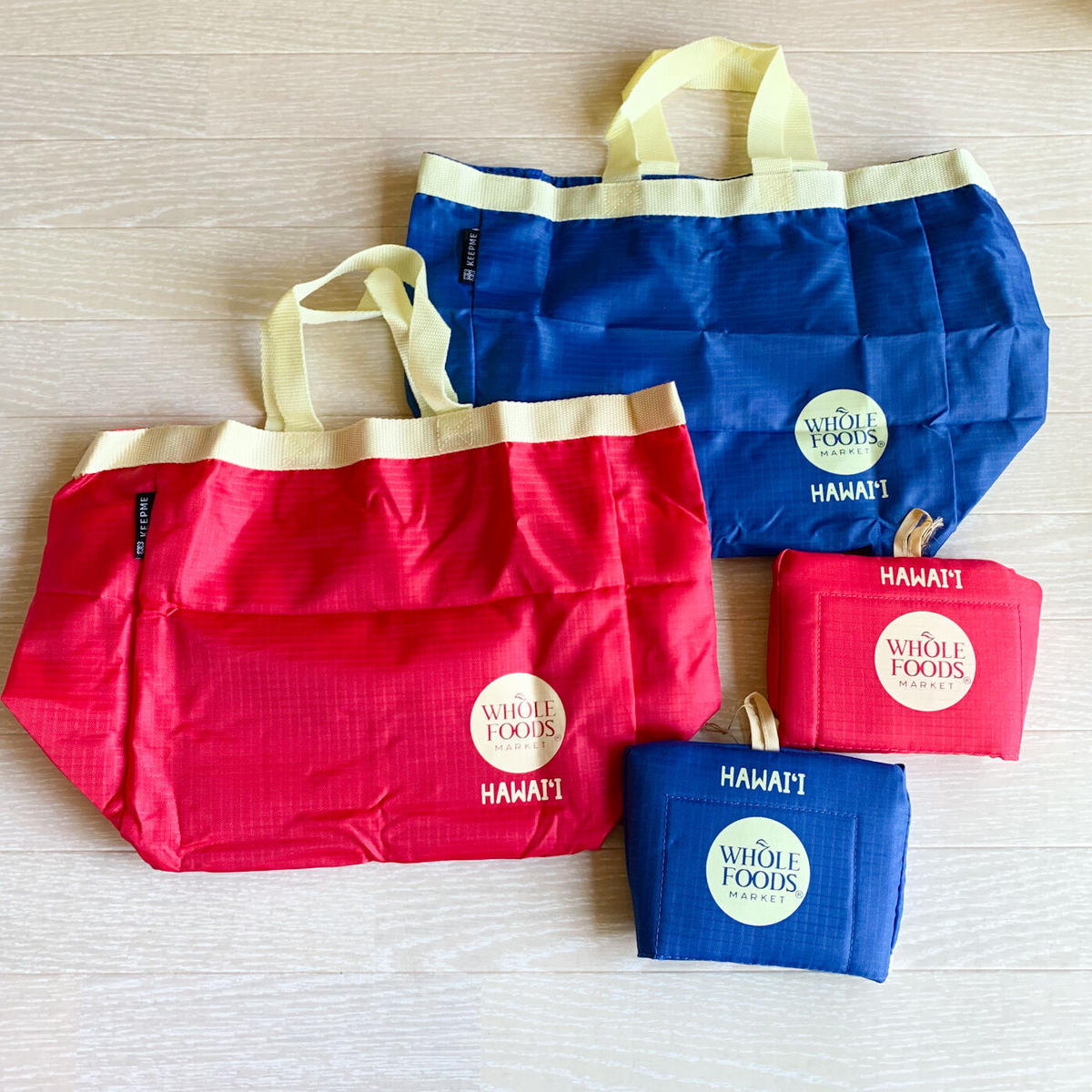 ハワイ限定 ホールフーズマーケット/Whole Foods Market 折りたたみエコバッグ... ハワイ限定 ホールフーズマーケット/Whole Foods Market 折りたたみエコバッグ...