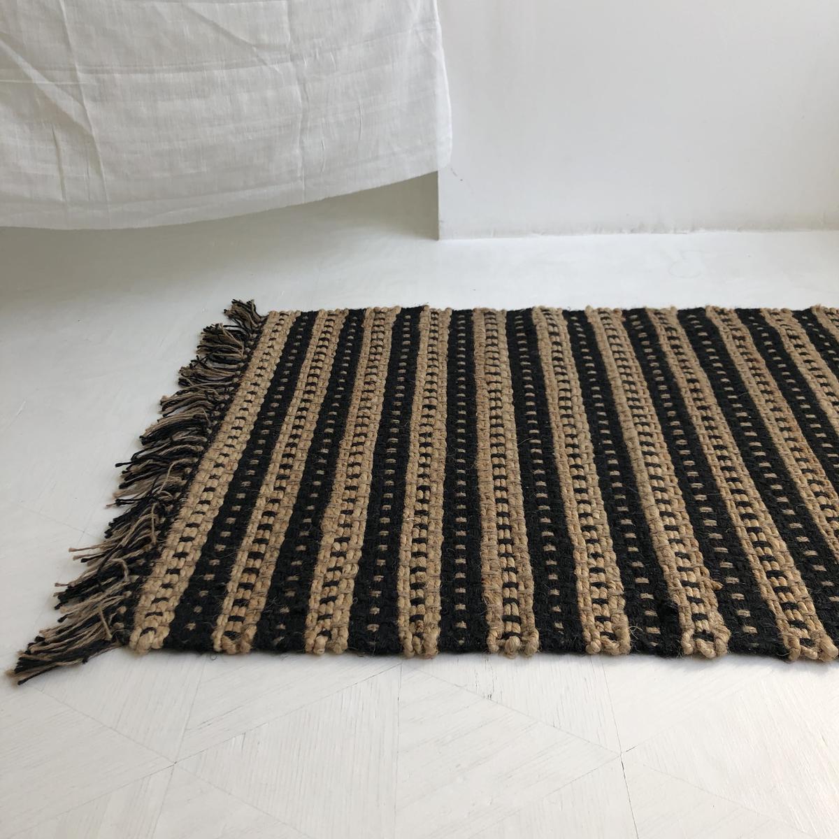 Jute Square Patterned Rug 100x140 Suno & Morr...