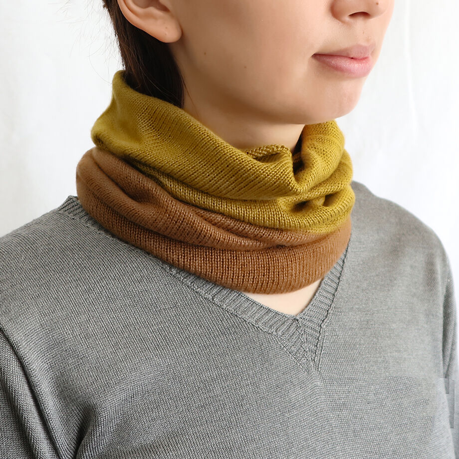 シルクネックウォーマー＜2 TONE COLOR ＞〚NE0664〛 HASEGAWA