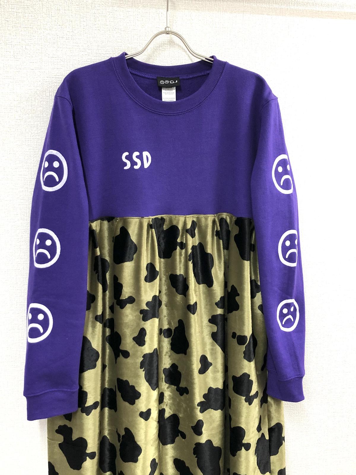 Ssd Sad Smile 牛柄 フェイクファー ロングワンピース Swivel Sl