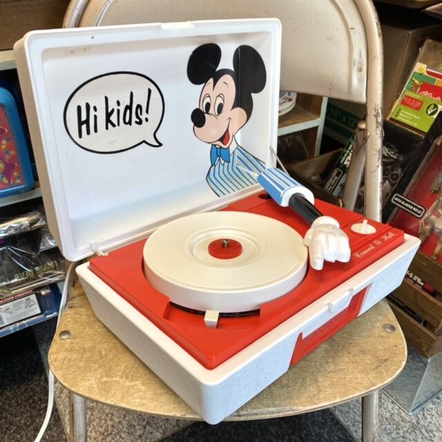 ディズニープロダクションビンテージヴィンテージレコードプレーヤー